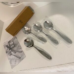 Set of 4 Amalia Round Soup Spoons by Princess House - NIB